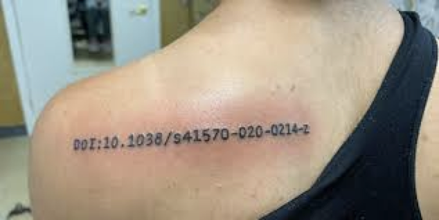 Brea Manuel&rsquo;s DOI tattoo