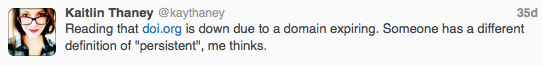 @kaythaney tweets on definition of "persistent"